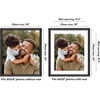 image:imageAmericanflat 8x8 Picture Frame  Matted to 5x5  Engineered Wood  White  Shatterresistant glass wall or tabletop display with included easel sawtooth hangers included secure turntab backingBlack