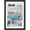 image:imageAmericanflat 8x8 Picture Frame  Matted to 5x5  Engineered Wood  White  Shatterresistant glass wall or tabletop display with included easel sawtooth hangers included secure turntab backingBlack
