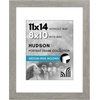 image:imageAmericanflat 8x8 Picture Frame  Matted to 5x5  Engineered Wood  White  Shatterresistant glass wall or tabletop display with included easel sawtooth hangers included secure turntab backingGrey Wood