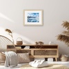 image:imageAmericanflat 8x8 Picture Frame  Matted to 5x5  Engineered Wood  White  Shatterresistant glass wall or tabletop display with included easel sawtooth hangers included secure turntab backingNatural Oak
