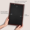 image:imageAmericanflat 8x8 Picture Frame  Matted to 5x5  Engineered Wood  White  Shatterresistant glass wall or tabletop display with included easel sawtooth hangers included secure turntab backingMahogany