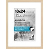 image:imageAmericanflat 8x8 Picture Frame  Matted to 5x5  Engineered Wood  White  Shatterresistant glass wall or tabletop display with included easel sawtooth hangers included secure turntab backingNatural Oak