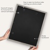 image:imageAmericanflat 8x8 Picture Frame  Matted to 5x5  Engineered Wood  White  Shatterresistant glass wall or tabletop display with included easel sawtooth hangers included secure turntab backingGrey Wood