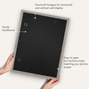 image:imageAmericanflat 8x8 Picture Frame  Matted to 5x5  Engineered Wood  White  Shatterresistant glass wall or tabletop display with included easel sawtooth hangers included secure turntab backingGrey Wood