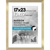 image:imageAmericanflat 8x8 Picture Frame  Matted to 5x5  Engineered Wood  White  Shatterresistant glass wall or tabletop display with included easel sawtooth hangers included secure turntab backingGold