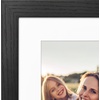image:imageAmericanflat 8x8 Picture Frame  Matted to 5x5  Engineered Wood  White  Shatterresistant glass wall or tabletop display with included easel sawtooth hangers included secure turntab backingBlack