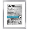 image:imageAmericanflat 8x8 Picture Frame  Matted to 5x5  Engineered Wood  White  Shatterresistant glass wall or tabletop display with included easel sawtooth hangers included secure turntab backingSilver