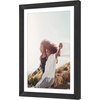 image:imageAmericanflat 8x8 Picture Frame  Matted to 5x5  Engineered Wood  White  Shatterresistant glass wall or tabletop display with included easel sawtooth hangers included secure turntab backingBlack