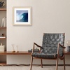 image:imageAmericanflat 8x8 Picture Frame  Matted to 5x5  Engineered Wood  White  Shatterresistant glass wall or tabletop display with included easel sawtooth hangers included secure turntab backingNatural Oak