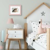 image:imageAmericanflat 8x8 Picture Frame  Matted to 5x5  Engineered Wood  White  Shatterresistant glass wall or tabletop display with included easel sawtooth hangers included secure turntab backingPink
