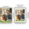 image:imageAmericanflat 8x8 Picture Frame  Matted to 5x5  Engineered Wood  White  Shatterresistant glass wall or tabletop display with included easel sawtooth hangers included secure turntab backingGrey Wood
