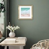 image:imageAmericanflat 8x8 Picture Frame  Matted to 5x5  Engineered Wood  White  Shatterresistant glass wall or tabletop display with included easel sawtooth hangers included secure turntab backingGold