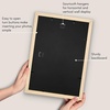 image:imageAmericanflat 8x8 Picture Frame  Matted to 5x5  Engineered Wood  White  Shatterresistant glass wall or tabletop display with included easel sawtooth hangers included secure turntab backingNatural Oak