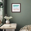 image:imageAmericanflat 8x8 Picture Frame  Matted to 5x5  Engineered Wood  White  Shatterresistant glass wall or tabletop display with included easel sawtooth hangers included secure turntab backingMahogany