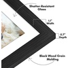image:imageAmericanflat 8x8 Picture Frame  Matted to 5x5  Engineered Wood  White  Shatterresistant glass wall or tabletop display with included easel sawtooth hangers included secure turntab backingBlack