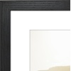 image:imageAmericanflat 8x8 Picture Frame  Matted to 5x5  Engineered Wood  White  Shatterresistant glass wall or tabletop display with included easel sawtooth hangers included secure turntab backingBlack