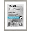 image:imageAmericanflat 8x8 Picture Frame  Matted to 5x5  Engineered Wood  White  Shatterresistant glass wall or tabletop display with included easel sawtooth hangers included secure turntab backingGrey Wood