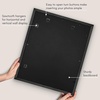 image:imageAmericanflat 8x8 Picture Frame  Matted to 5x5  Engineered Wood  White  Shatterresistant glass wall or tabletop display with included easel sawtooth hangers included secure turntab backingBlack