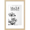 image:imageAmericanflat 8x8 Picture Frame  Matted to 5x5  Engineered Wood  White  Shatterresistant glass wall or tabletop display with included easel sawtooth hangers included secure turntab backingNatural Oak