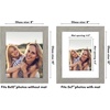 image:imageAmericanflat 8x8 Picture Frame  Matted to 5x5  Engineered Wood  White  Shatterresistant glass wall or tabletop display with included easel sawtooth hangers included secure turntab backingGrey Wood