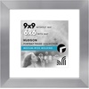 image:imageAmericanflat 8x8 Picture Frame  Matted to 5x5  Engineered Wood  White  Shatterresistant glass wall or tabletop display with included easel sawtooth hangers included secure turntab backingSilver