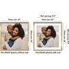 image:imageAmericanflat 8x8 Picture Frame  Matted to 5x5  Engineered Wood  White  Shatterresistant glass wall or tabletop display with included easel sawtooth hangers included secure turntab backingGold