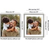 image:imageAmericanflat 8x8 Picture Frame  Matted to 5x5  Engineered Wood  White  Shatterresistant glass wall or tabletop display with included easel sawtooth hangers included secure turntab backingGrey Wood