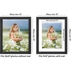 image:imageAmericanflat 8x8 Picture Frame  Matted to 5x5  Engineered Wood  White  Shatterresistant glass wall or tabletop display with included easel sawtooth hangers included secure turntab backingBlack