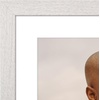 image:imageAmericanflat 8x8 Picture Frame  Matted to 5x5  Engineered Wood  White  Shatterresistant glass wall or tabletop display with included easel sawtooth hangers included secure turntab backingWhite