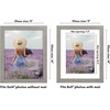 image:imageAmericanflat 8x8 Picture Frame  Matted to 5x5  Engineered Wood  White  Shatterresistant glass wall or tabletop display with included easel sawtooth hangers included secure turntab backingGrey Wood