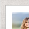 image:imageAmericanflat 8x8 Picture Frame  Matted to 5x5  Engineered Wood  White  Shatterresistant glass wall or tabletop display with included easel sawtooth hangers included secure turntab backingWhite