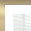 image:imageAmericanflat 8x8 Picture Frame  Matted to 5x5  Engineered Wood  White  Shatterresistant glass wall or tabletop display with included easel sawtooth hangers included secure turntab backingGold
