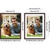 image:imageAmericanflat 8x8 Picture Frame  Matted to 5x5  Engineered Wood  White  Shatterresistant glass wall or tabletop display with included easel sawtooth hangers included secure turntab backingMahogany