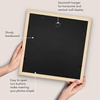 image:imageAmericanflat 8x8 Picture Frame  Matted to 5x5  Engineered Wood  White  Shatterresistant glass wall or tabletop display with included easel sawtooth hangers included secure turntab backingNatural Oak