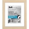 image:imageAmericanflat 8x8 Picture Frame  Matted to 5x5  Engineered Wood  White  Shatterresistant glass wall or tabletop display with included easel sawtooth hangers included secure turntab backingNatural Oak