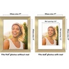image:imageAmericanflat 8x8 Picture Frame  Matted to 5x5  Engineered Wood  White  Shatterresistant glass wall or tabletop display with included easel sawtooth hangers included secure turntab backingGold