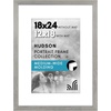 image:imageAmericanflat 8x8 Picture Frame  Matted to 5x5  Engineered Wood  White  Shatterresistant glass wall or tabletop display with included easel sawtooth hangers included secure turntab backingGrey Wood