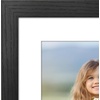 image:imageAmericanflat 8x8 Picture Frame  Matted to 5x5  Engineered Wood  White  Shatterresistant glass wall or tabletop display with included easel sawtooth hangers included secure turntab backingBlack
