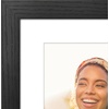 image:imageAmericanflat 8x8 Picture Frame  Matted to 5x5  Engineered Wood  White  Shatterresistant glass wall or tabletop display with included easel sawtooth hangers included secure turntab backingBlack