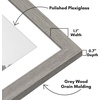 image:imageAmericanflat 8x8 Picture Frame  Matted to 5x5  Engineered Wood  White  Shatterresistant glass wall or tabletop display with included easel sawtooth hangers included secure turntab backingGrey Wood