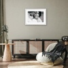 image:imageAmericanflat 8x8 Picture Frame  Matted to 5x5  Engineered Wood  White  Shatterresistant glass wall or tabletop display with included easel sawtooth hangers included secure turntab backingWhite