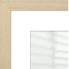 image:imageAmericanflat 8x8 Picture Frame  Matted to 5x5  Engineered Wood  White  Shatterresistant glass wall or tabletop display with included easel sawtooth hangers included secure turntab backingNatural Oak