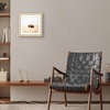 image:imageAmericanflat 8x8 Picture Frame  Matted to 5x5  Engineered Wood  White  Shatterresistant glass wall or tabletop display with included easel sawtooth hangers included secure turntab backingNatural Oak