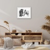 image:imageAmericanflat 8x8 Picture Frame  Matted to 5x5  Engineered Wood  White  Shatterresistant glass wall or tabletop display with included easel sawtooth hangers included secure turntab backingWhite