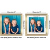 image:imageAmericanflat 8x8 Picture Frame  Matted to 5x5  Engineered Wood  White  Shatterresistant glass wall or tabletop display with included easel sawtooth hangers included secure turntab backingGold
