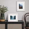 image:imageAmericanflat 8x8 Picture Frame  Matted to 5x5  Engineered Wood  White  Shatterresistant glass wall or tabletop display with included easel sawtooth hangers included secure turntab backingWhite