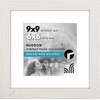 image:imageAmericanflat 8x8 Picture Frame  Matted to 5x5  Engineered Wood  White  Shatterresistant glass wall or tabletop display with included easel sawtooth hangers included secure turntab backingWhite