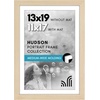 image:imageAmericanflat 8x8 Picture Frame  Matted to 5x5  Engineered Wood  White  Shatterresistant glass wall or tabletop display with included easel sawtooth hangers included secure turntab backingNatural Oak