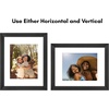 image:imageAmericanflat 8x8 Picture Frame  Matted to 5x5  Engineered Wood  White  Shatterresistant glass wall or tabletop display with included easel sawtooth hangers included secure turntab backingBlack