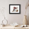 image:imageAmericanflat 8x8 Picture Frame  Matted to 5x5  Engineered Wood  White  Shatterresistant glass wall or tabletop display with included easel sawtooth hangers included secure turntab backingBlack